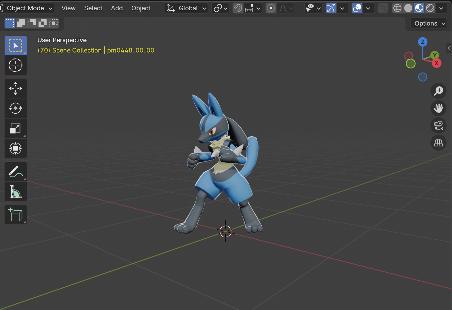 File Import glTF menu