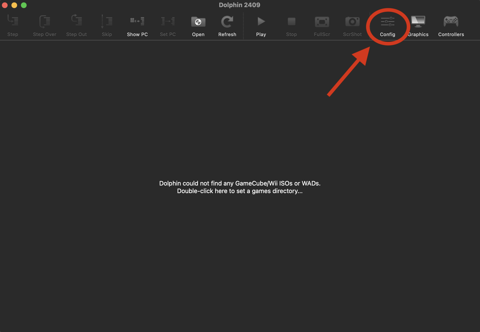 Dolphin Config → Paths menu